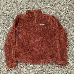PATAGONIA Women's Los Gatos 1/4 Zip Pullover Fleece SWEATER Brown